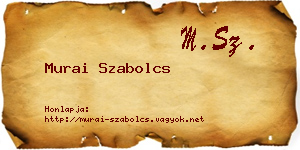 Murai Szabolcs névjegykártya